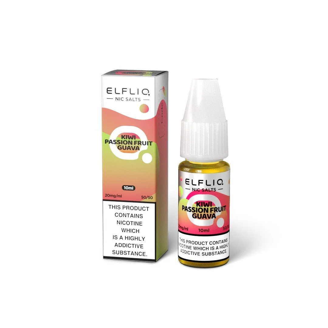 Elfliq by Elf Bar - Kiwi Passionfruit Guava 10ml Nic Salt