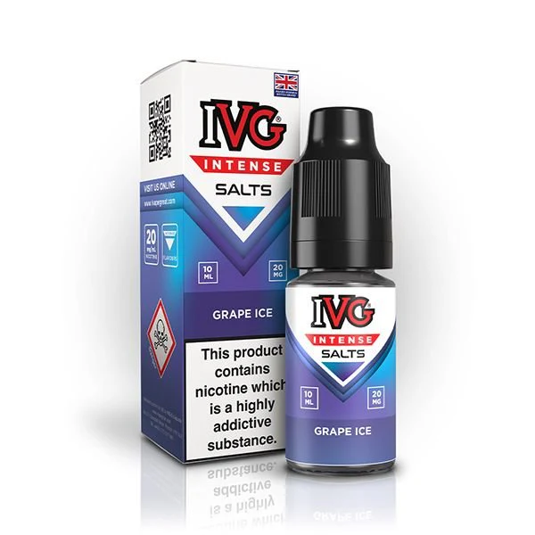 IVG Intense Nic Salt Grape Ice 10ml E-Liquid