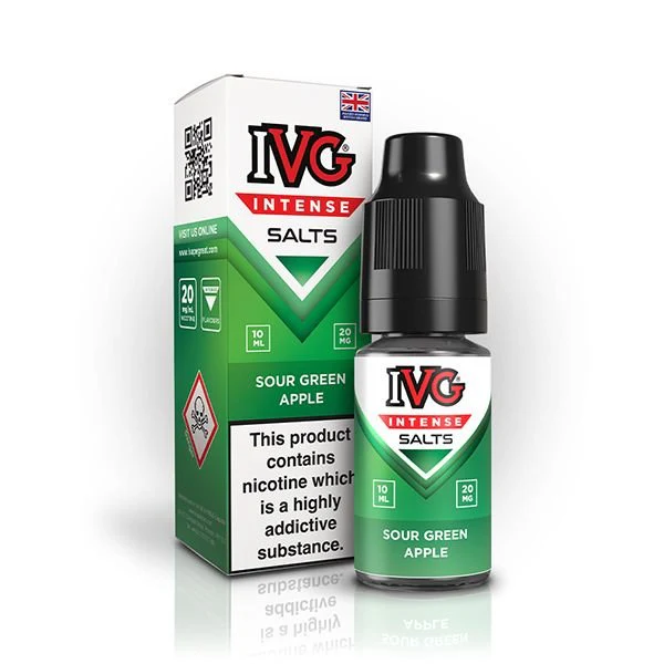IVG Intense Nic Salt Sour Green Apple 10ml E-Liquid