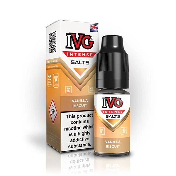 IVG Intense Nic Salt Vanilla Biscuit 10ml E-Liquid
