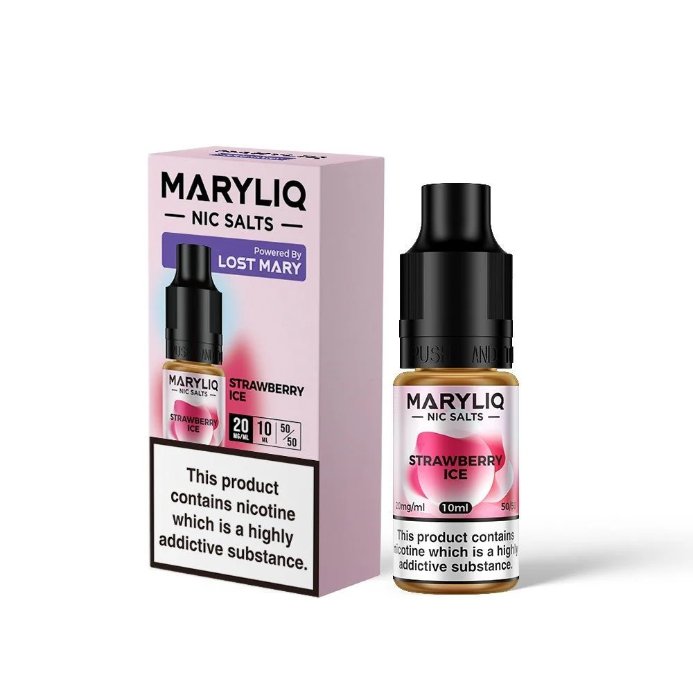Lost Mary Maryliq - Strawberry Ice 10ml Nic Salt - Image 2