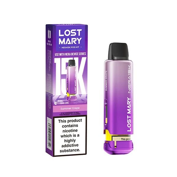 Lost Mary Nera 15K Pre Filled 2ml Pod + 10ml Refill - Image 19
