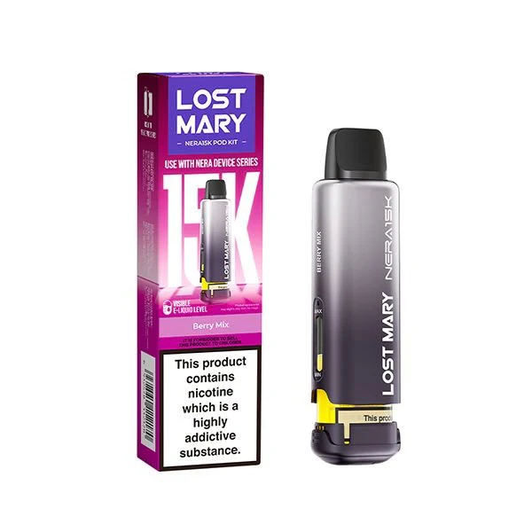 Lost Mary Nera 15K Pre Filled 2ml Pod + 10ml Refill - Image 3