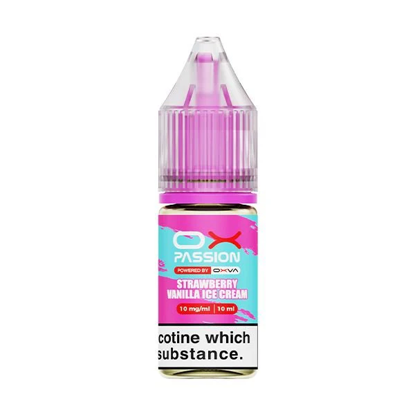 Oxva OX Passion Nic Salt Strawberry Vanilla Ice-Cream 10ml E-Liquid